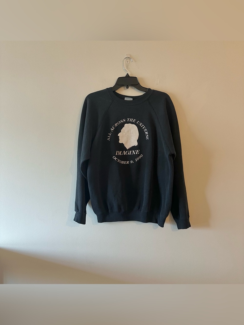 Vintage John Lennon Beatles Imagine 50th Anniversary Crewneck Sweatshirt USA XL